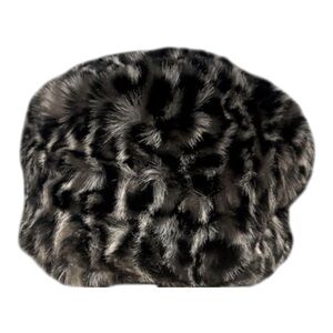 Albertus Swanepoel Faux Fur Black & Gray Hat For Target Cotton & Spandex Blend